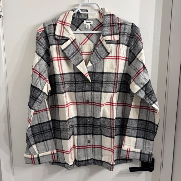 NWOT Roots Plaid Pajama Set - Picture 3 of 8
